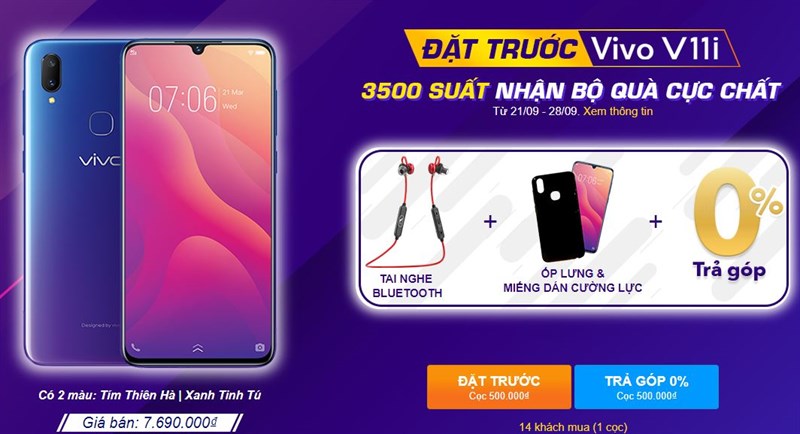 5 lý do vì sao nên mua Vivo V11i: Màn hình giọt nước, camera kép và còn gì nữa?