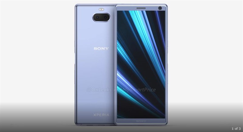 Xperia XA3 xuất hiện trong render 360 độ: Camera kép, màn hình 18:9