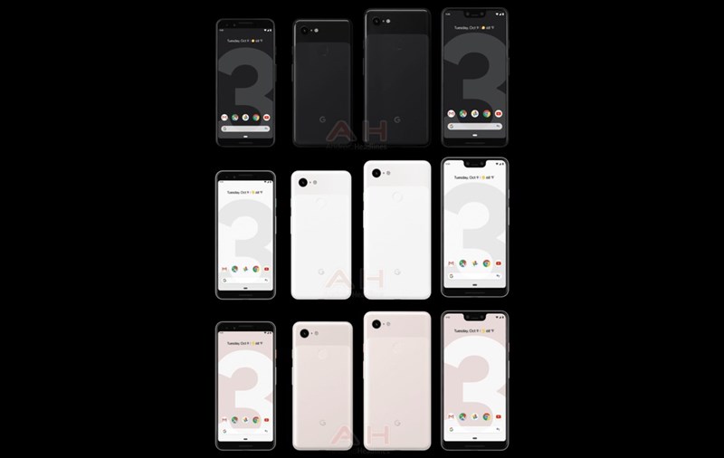 Google Pixel 3 và Pixel 3 XL phiên bản màu đen