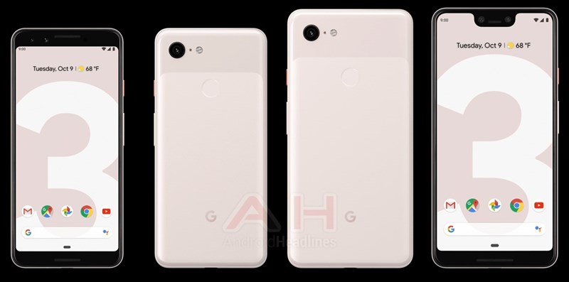 Google Pixel 3 và Pixel 3 XL phiên bản màu hồng nhạt lộ ảnh