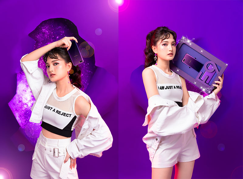 OPPO F9 Tím Tinh Tú OPPO F9 Tím Tinh Tú