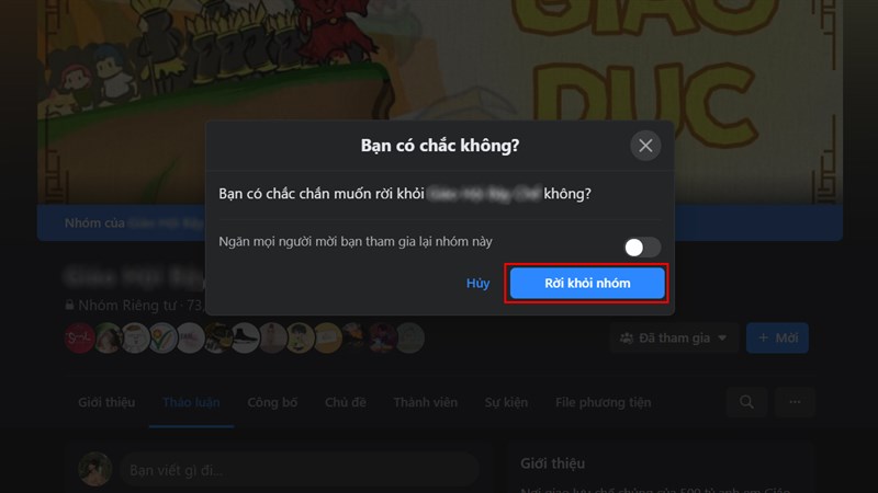 Cách rời khỏi nhóm riêng tư trên Facebook-8 Cách rời khỏi nhóm riêng tư trên Facebook-8