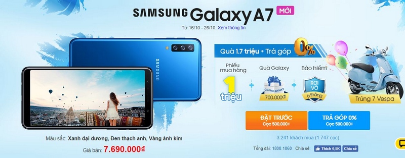 7 lý do nên chọn mua Galaxy A7 2018