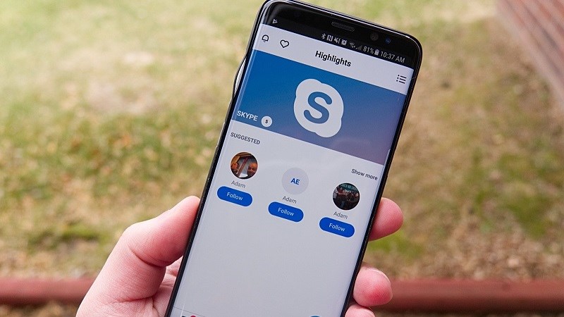 Skype trên Android hỗ trợ gọi điện trực tiếp từ danh bạ thiết bị