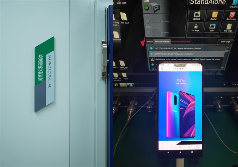 OPPO thử nghiệm thành công 5G trên phiên bản OPPO R15 tùy chỉnh OPPO thử nghiệm thành công 5G trên phiên bản OPPO R15 tùy chỉnh