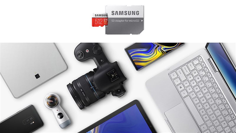 Được tặng kèm Adapter microSD to SD khi mua thẻ nhớ EVO Plus