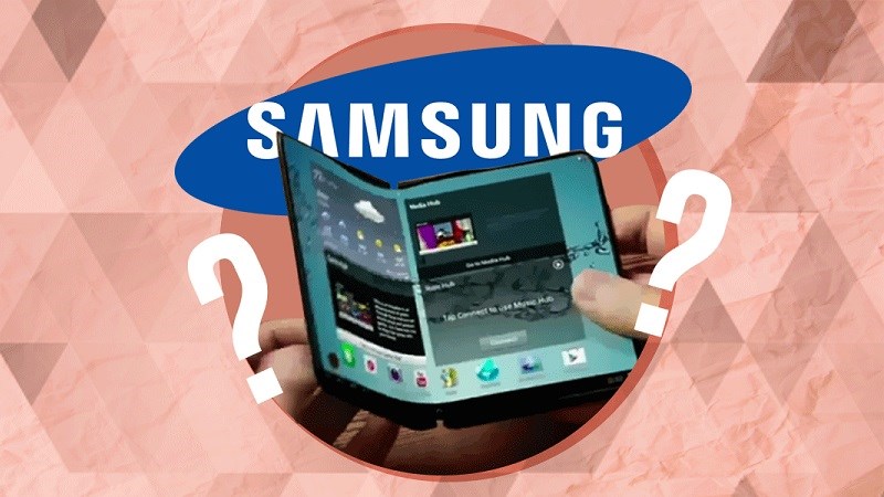 Samsung bẻ cong logo thương hiệu. Smartphone gập sắp xuất hiện?