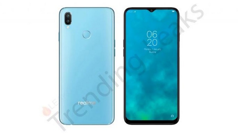 Realme U1 lộ ảnh render với màn hình giọt nước, camera kép