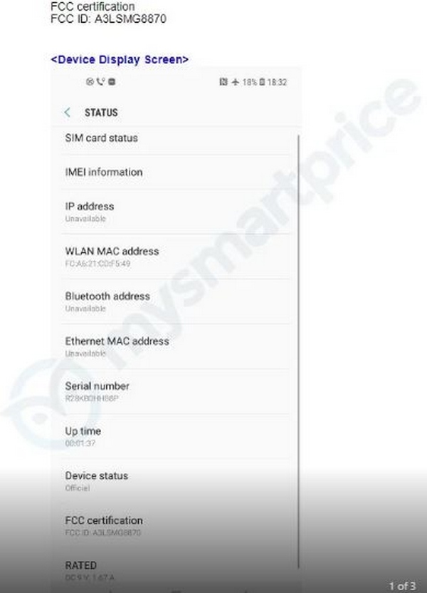 Galaxy A8s đạt chứng nhận tại FCC, hé lộ vài tính năng mới Galaxy A8s đạt chứng nhận tại FCC, hé lộ vài tính năng mới