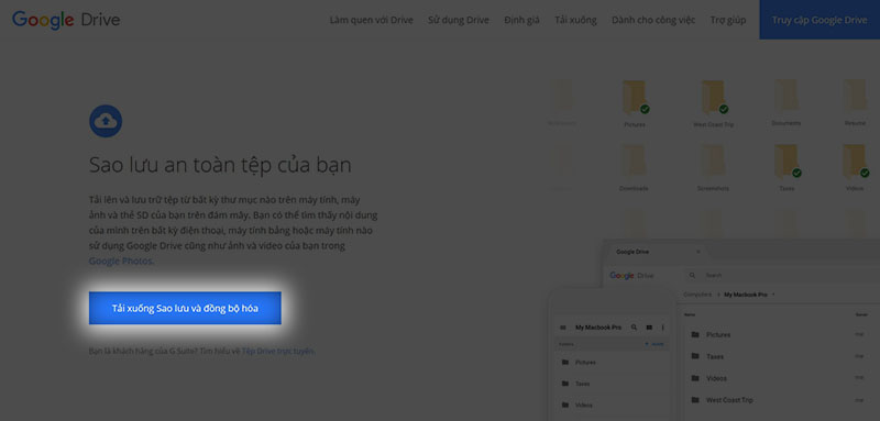 Cách tạo thư mục tự động đồng bộ lên Google Drive Cách tạo thư mục tự động đồng bộ lên Google Drive