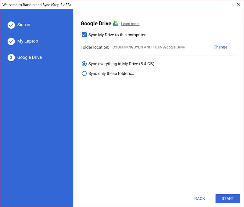 Cách tạo thư mục tự động đồng bộ lên Google Drive Cách tạo thư mục tự động đồng bộ lên Google Drive
