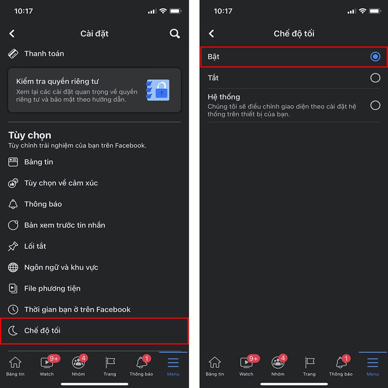 Cách chuyển Facebook thành nền đen-3 Cách chuyển Facebook thành nền đen-3