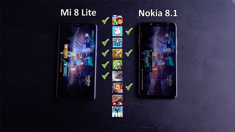 Nokia 8.1 vs Xiaomi Mi 8 Lite