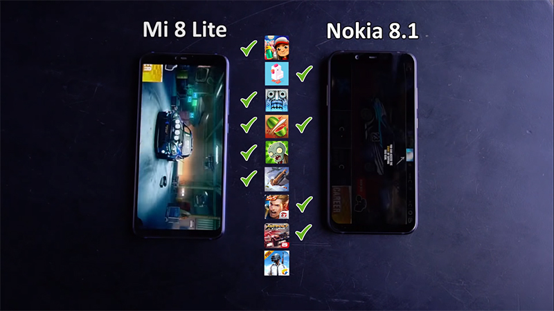 Nokia 8.1 vs Xiaomi Mi 8 Lite