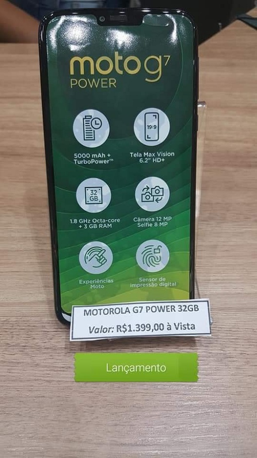 Moto G7 Power lộ ảnh thực tế, xác nhận cấu hình và giá bán tại Brazil Moto G7 Power lộ ảnh thực tế, xác nhận cấu hình và giá bán tại Brazil