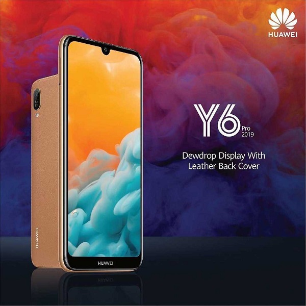 Huawei Y6 Pro (2019) màn hình FullView, mặt lưng bằng da trình làng 