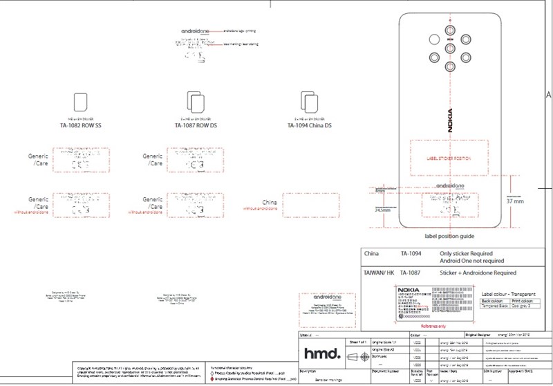 Nokia 9 PureView được xác nhận có 5 camera sau, có thể chụp ảnh độ phân giải 64MP Nokia 9 PureView được xác nhận có 5 camera sau, có thể chụp ảnh độ phân giải 64MP