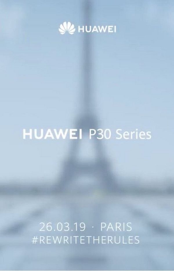 Huawei P30 và Huawei P30 Pro sẽ ra mắt vào ngày 26/3 tới Huawei P30 và Huawei P30 Pro sẽ ra mắt vào ngày 26/3 tới