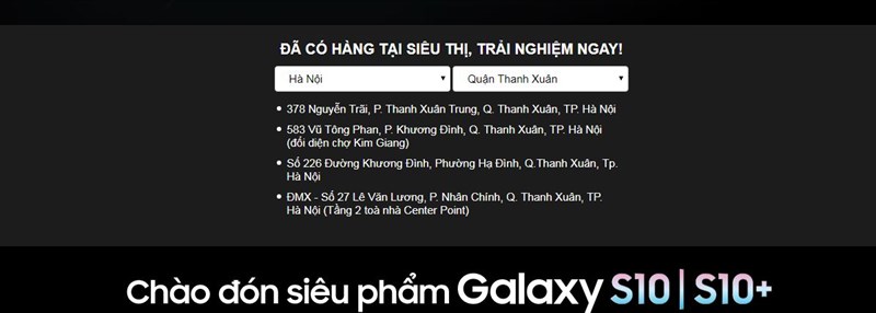 Siêu phẩm Galaxy S10, Galaxy S10+ đã có hàng ở siêu thị, mời bạn đến trải nghiệm Siêu phẩm Galaxy S10, Galaxy S10+ đã có hàng ở siêu thị, mời bạn đến trải nghiệm