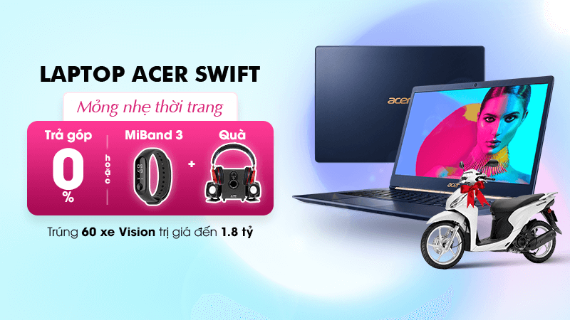 Khuyến mãi laptop Acer Swift