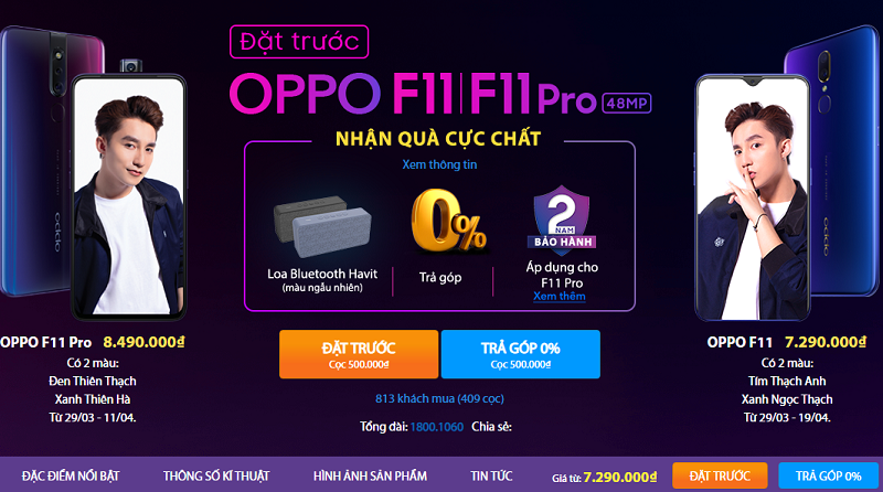 Đặt trước OPPO F11 Đặt trước OPPO F11