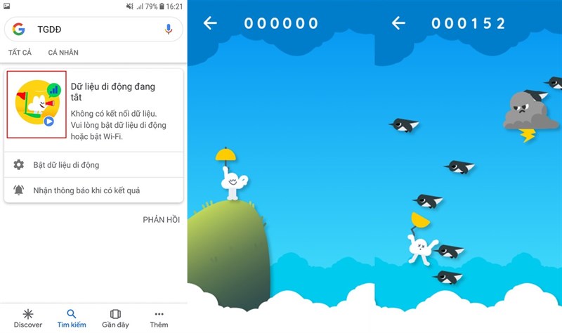 Tựa game offline này xuất hiện trong ứng dụng Google phiên bản v9.46.6.21 trở lên