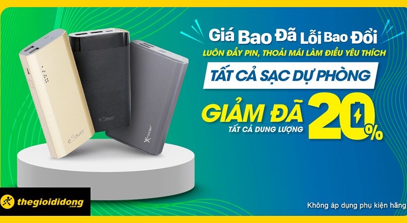 SẠC DỰ PHÒNG GIẢM GIÁ