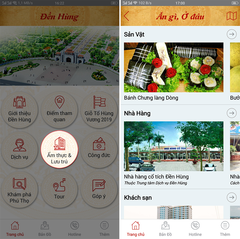 Ứng dụng Đền Hùng Ứng dụng Đền Hùng