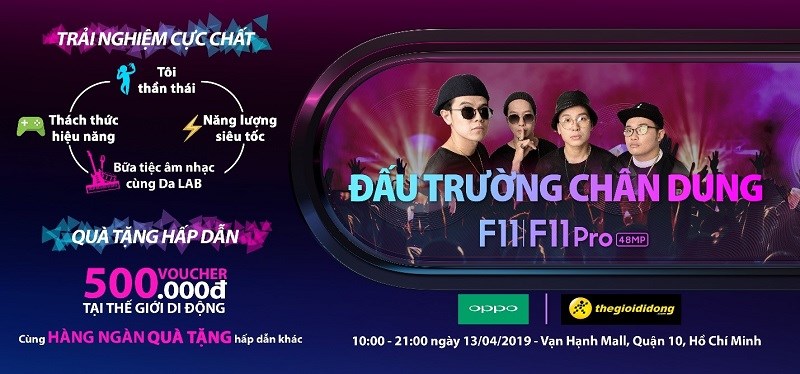 Đấu trường chân dung OPPO F11, F11 PRO