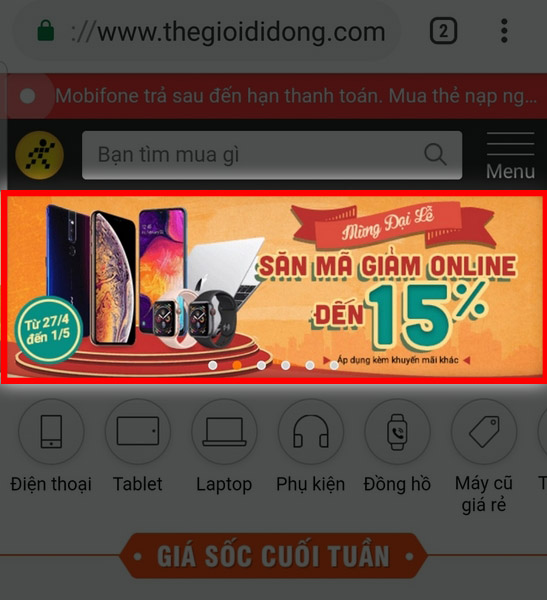 Đại lễ 30/4-1/5 là cơ hội để bạn săn mã giảm giá đến 15% Đại lễ 30/4-1/5 là cơ hội để bạn săn mã giảm giá đến 15%