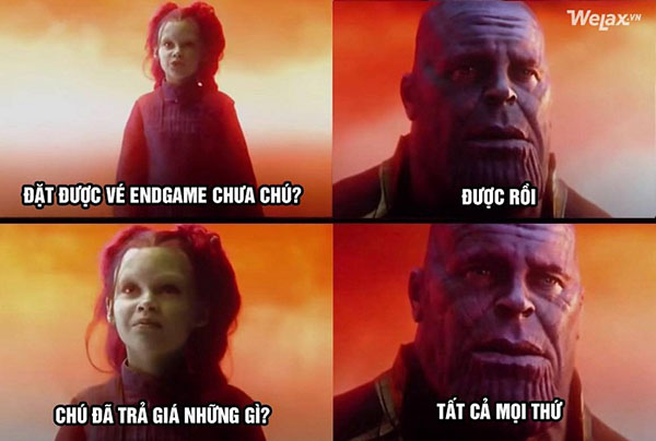 ảnh chế avengers endgame