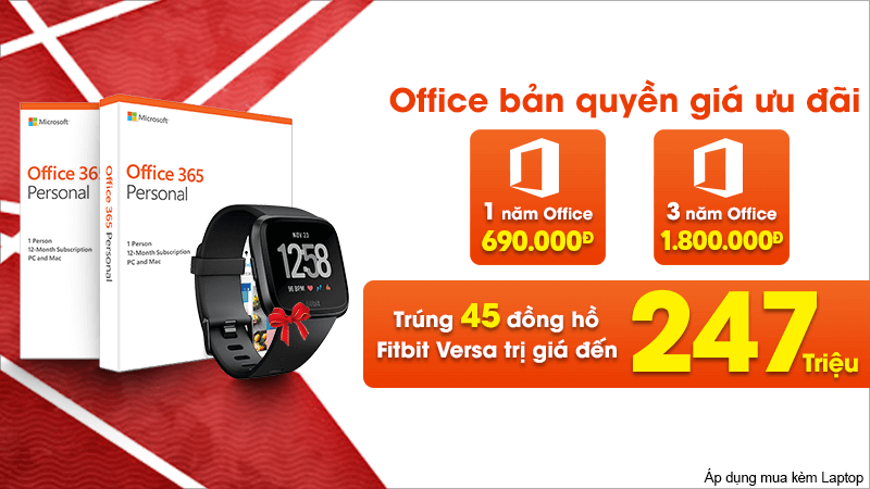 Mua Office bản quyền trúng đồng hồ thông minh