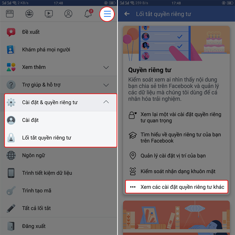 ẩn facebook ẩn facebook