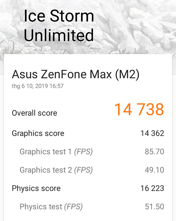 hiệu năng zenfone max m2