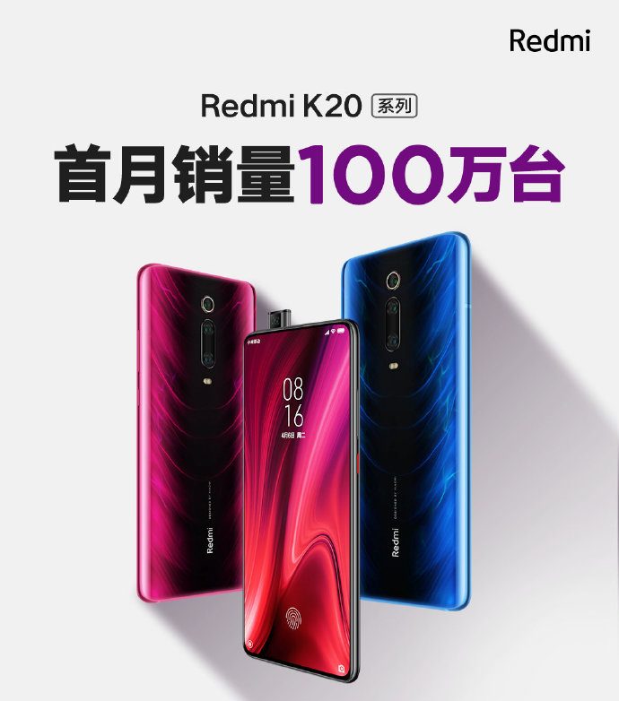 Dòng Redmi K20 đạt mốc doanh số hơn 1 triệu chiếc sau 1 tháng bán ra