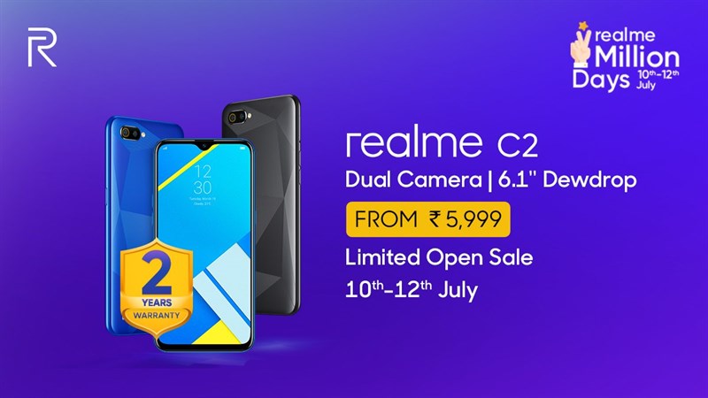Realme C2 kỷ niệm 1 triệu máy bán ra trong 3 tháng Realme C2 kỷ niệm 1 triệu máy bán ra trong 3 tháng