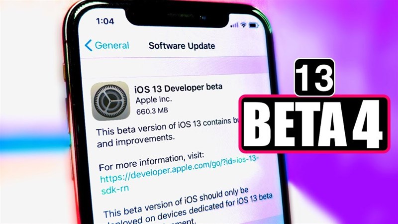 Apple phát hành phiên bản iOS 13 beta 4 dành cho các nhà phát triển