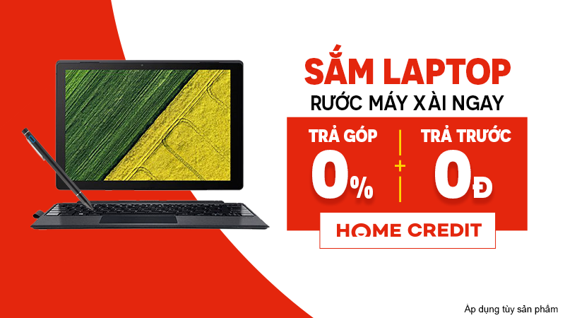 Laptop trả trước 0 đồng