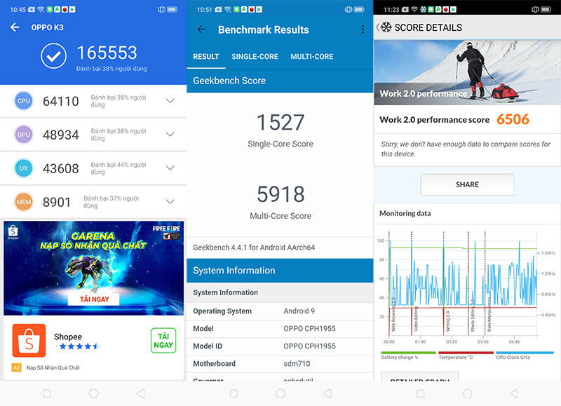 Đánh giá hiệu năng OPPO K3