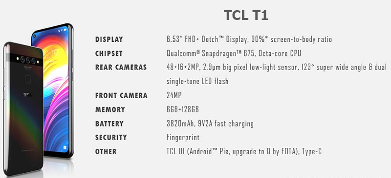 Cấu hình TCL T1