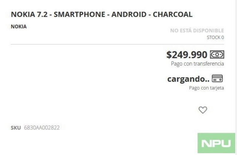 Nhà bán lẻ tại Chile hé lộ giá bán của Nokia 7.2 Nhà bán lẻ tại Chile hé lộ giá bán của Nokia 7.2