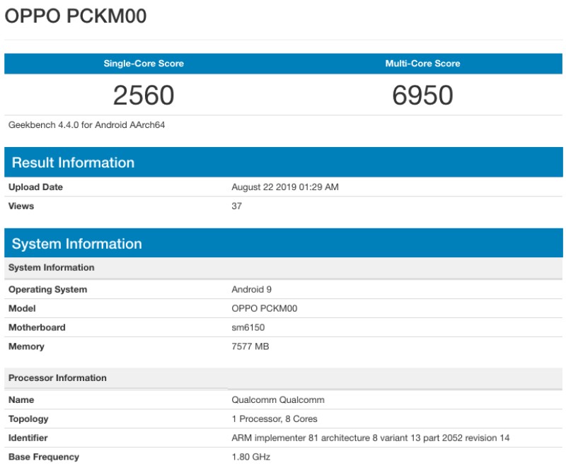 OPPO PCKM00