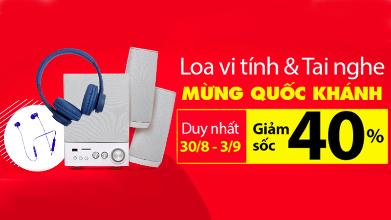 Phụ kiện giảm giá mừng quốc khánh