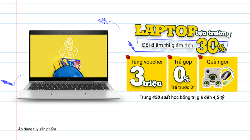 Laptop giảm giá mùa tựu trường