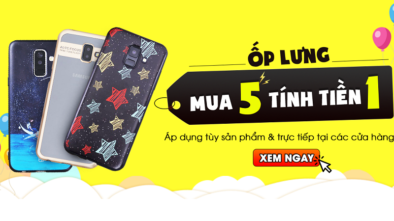 Ốp lưng mua 5 tính tiền 1