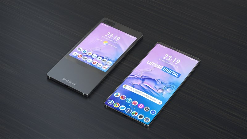 Đây là chiếc BlackBerry KEY 2 màn hình kép của... Samsung thiếu bàn phím QWERTY Đây là chiếc BlackBerry KEY 2 màn hình kép của... Samsung thiếu bàn phím QWERTY