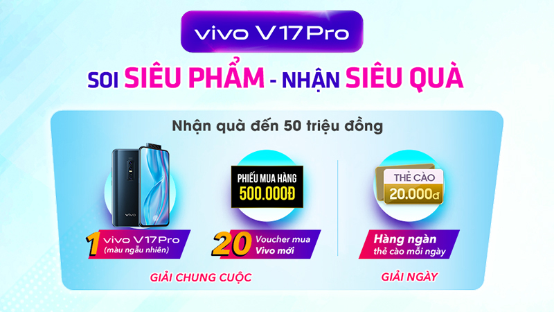 Chơi game trúng Vivo V17 Pro