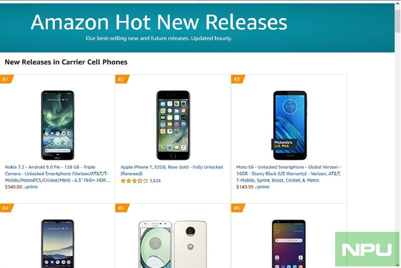 Nokia 7.2 màu Cyan Green là chiếc smartphone bán chạy nhất trên Amazon Nokia 7.2 màu Cyan Green là chiếc smartphone bán chạy nhất trên Amazon