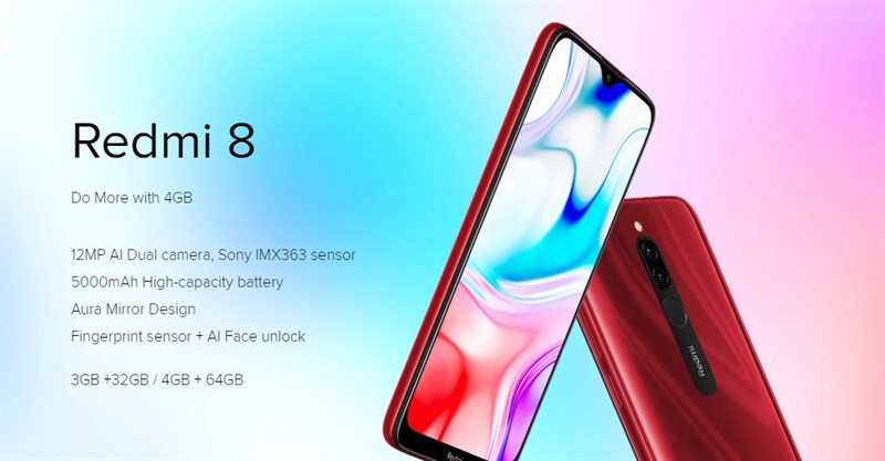 Xiaomi Redmi 8 chính thức trình làng: Pin 5.000 mAh, camera kép, giá từ 2.6 triệu đồng Xiaomi Redmi 8 chính thức trình làng: Pin 5.000 mAh, camera kép, giá từ 2.6 triệu đồng