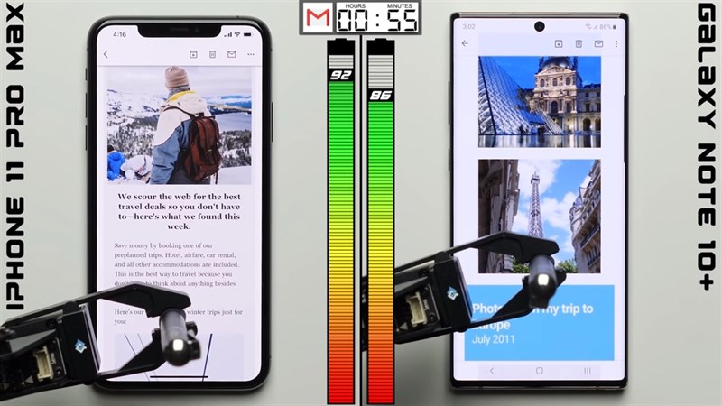 So sánh thời lượng pin iPhone 11 Pro Max và Galaxy Note 10+: Ai sẽ “lên đỉnh”?